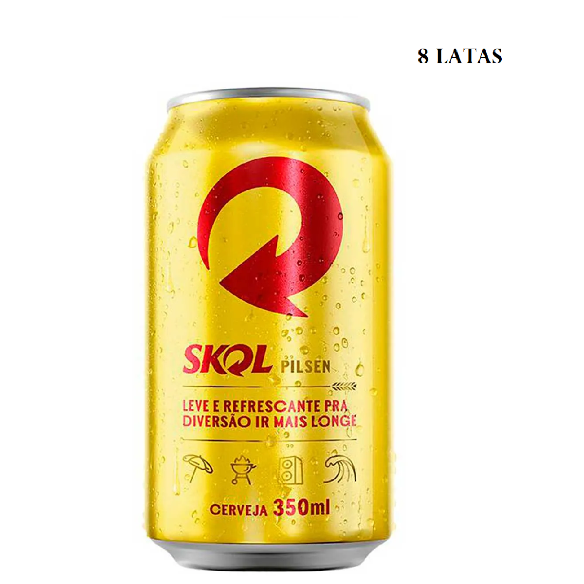 Skol Pilsen Beer 8x350 ML